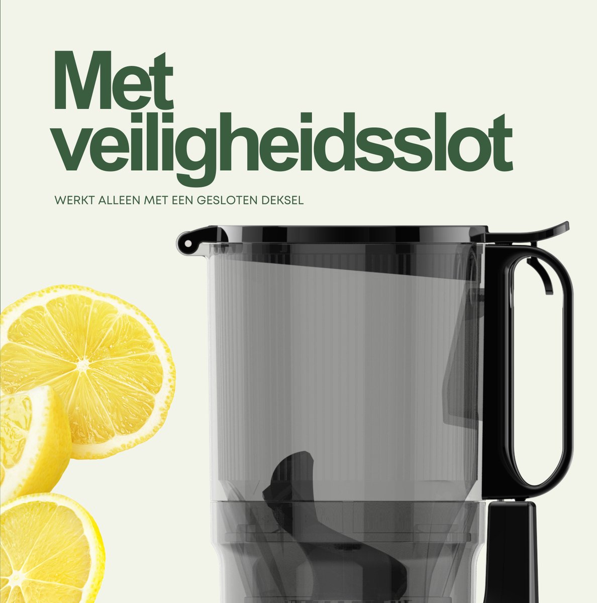 Slowjuicer XL - Anti Drup - Anti Oxidatie - Extra Sterk - XL Trechter