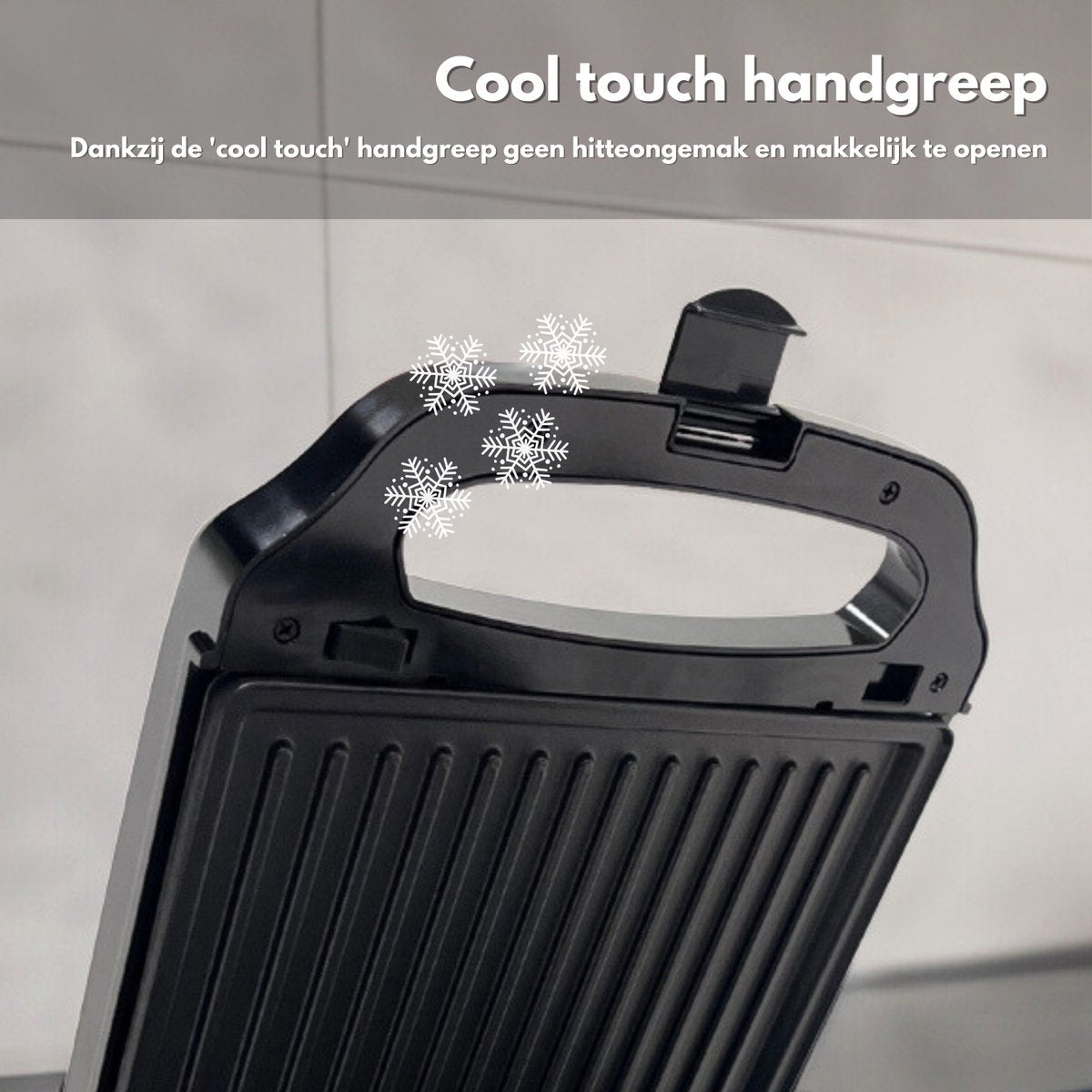 COOK-IT 3-in-1 Contact Grill XL - Tosti Apparaat - Wafel IJzer