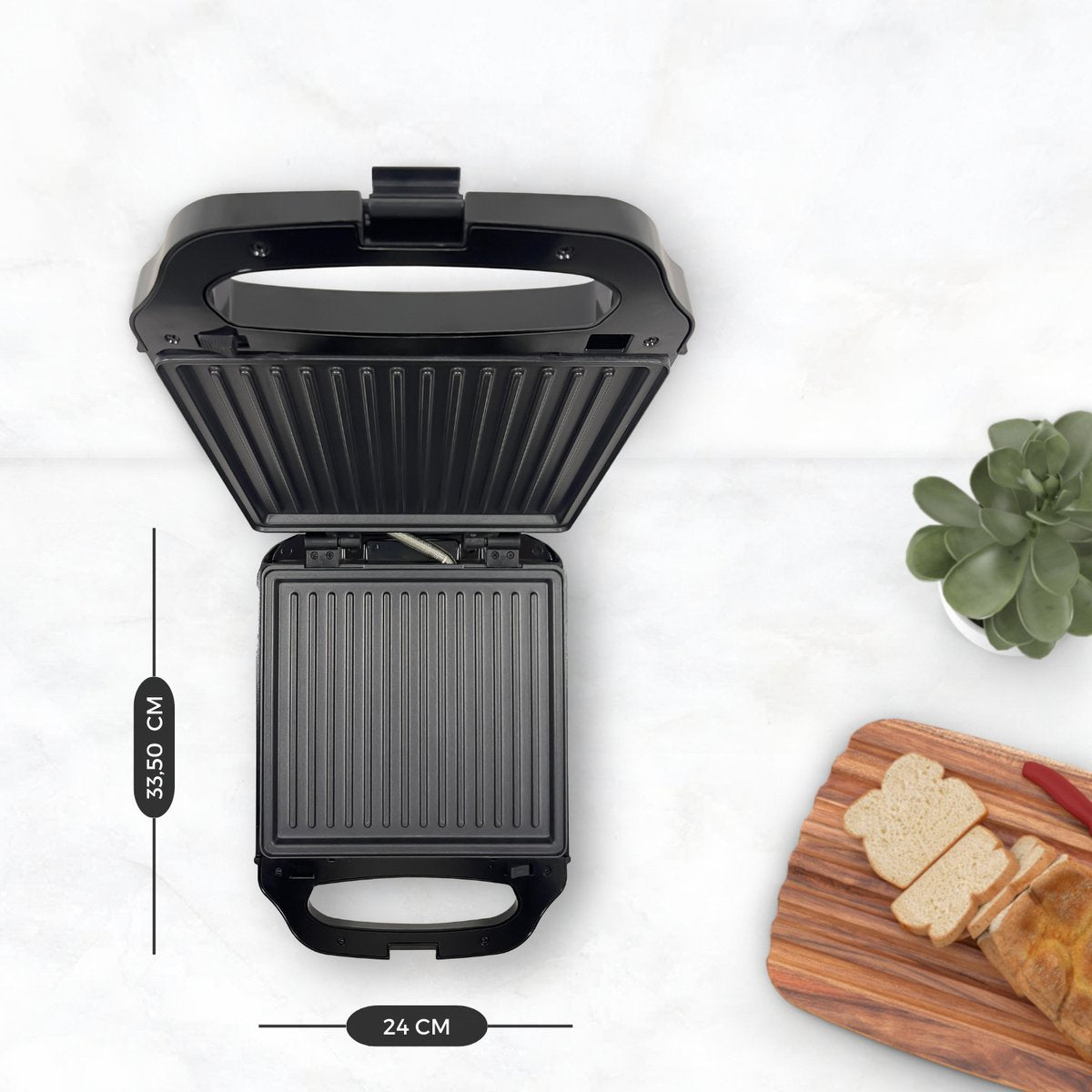 COOK-IT 3-in-1 Contact Grill XL - Tosti Apparaat - Wafel IJzer