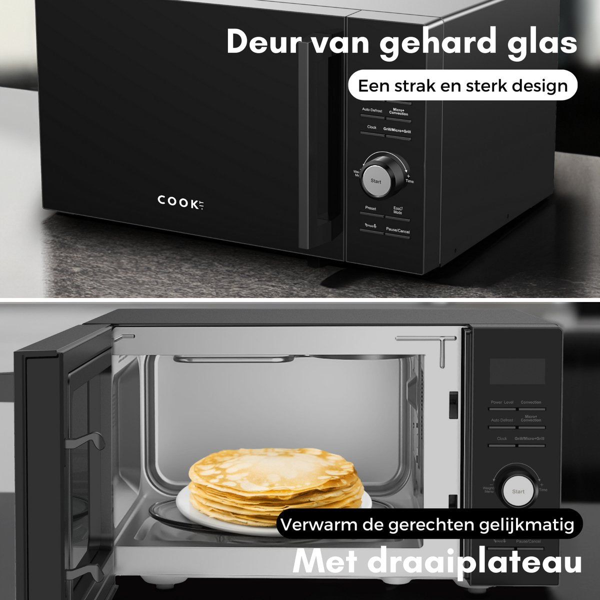 Combi Magnetron Vrijstaand 25L - Heteluchtoven en Grill