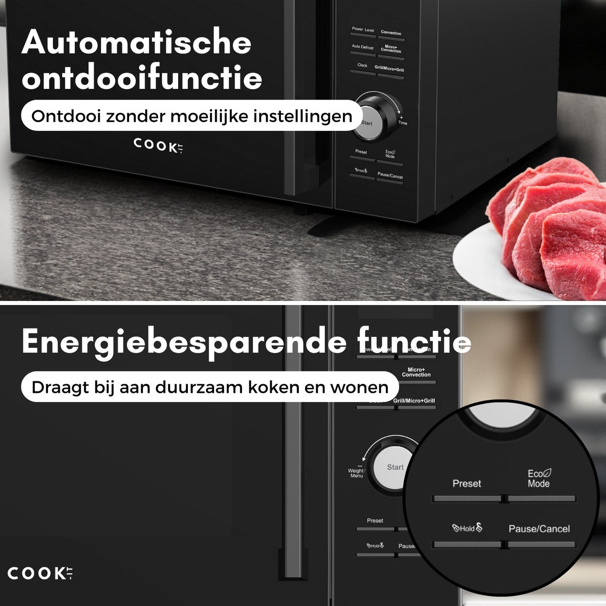 Combi Magnetron Vrijstaand 25L - Heteluchtoven en Grill