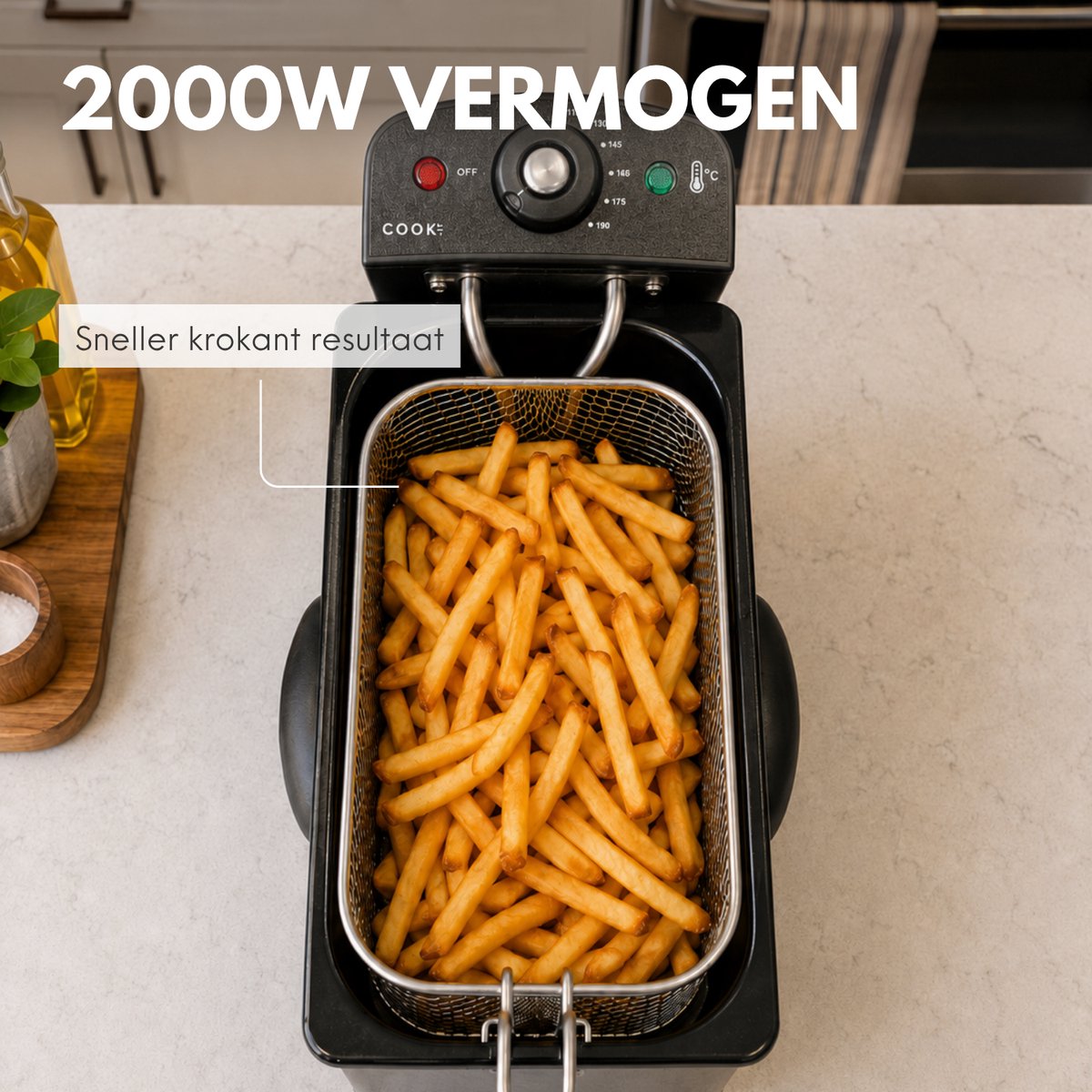 COOK-IT Frituurpan 3L