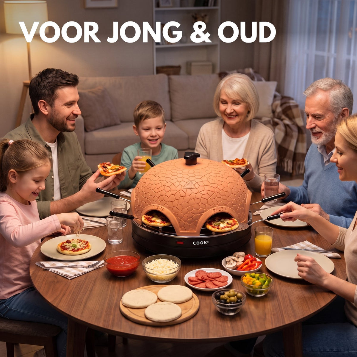 COOK-IT Pizza Oven 6 personen