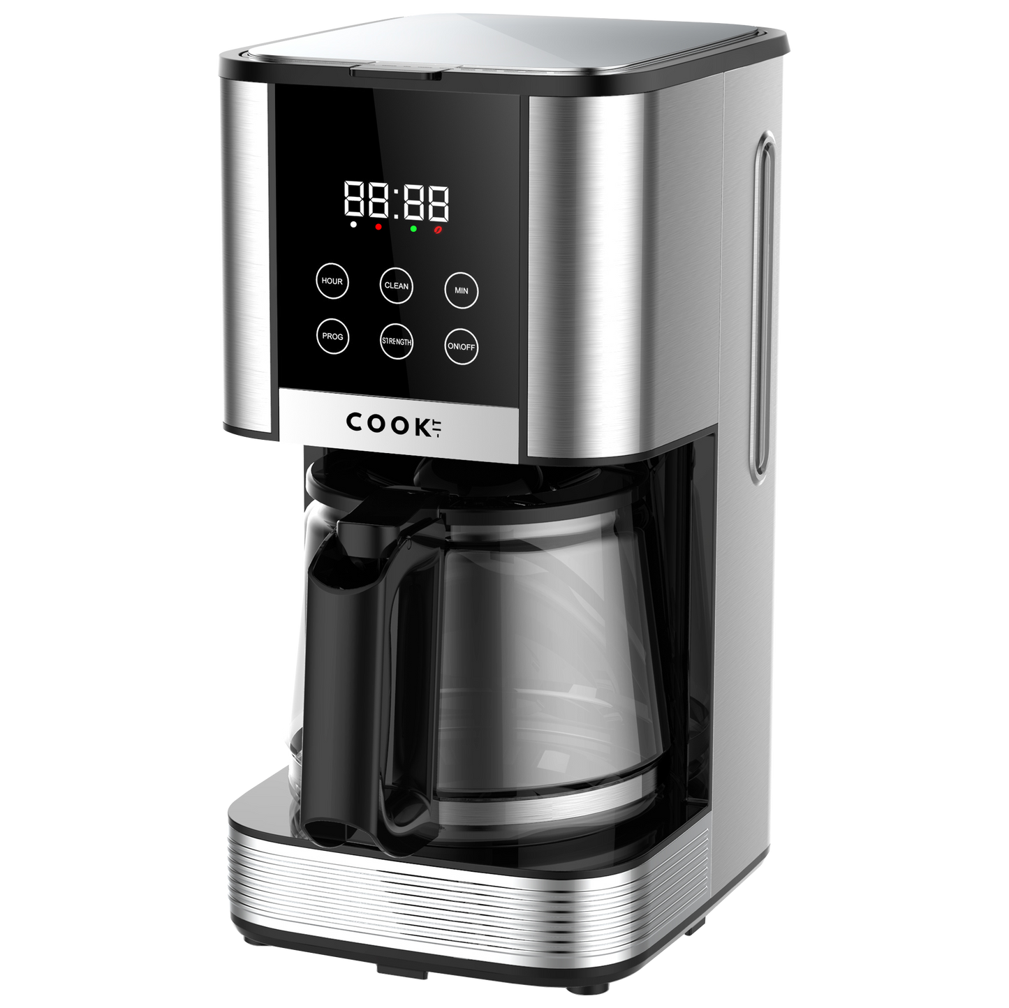 Koffiezetapparaat Filterkoffie - Coffee Machine - 1.5L Glazen Kan - Timer - Digitaal display - Warmhoudplaat