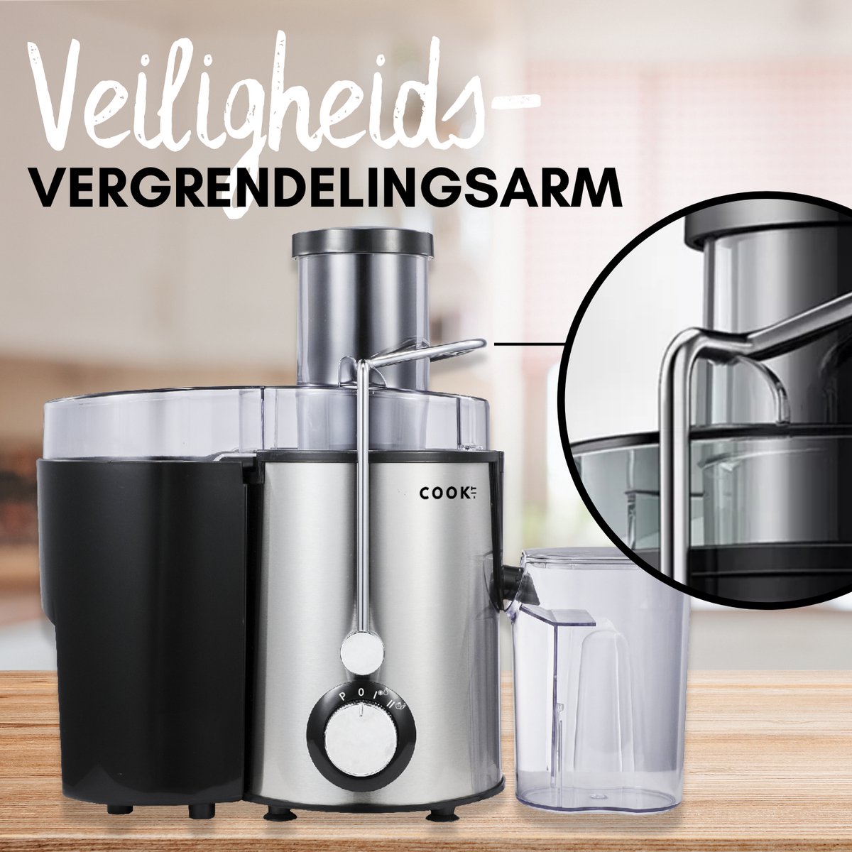 COOK-IT Sapcentrifuge Met Pulpcontainer