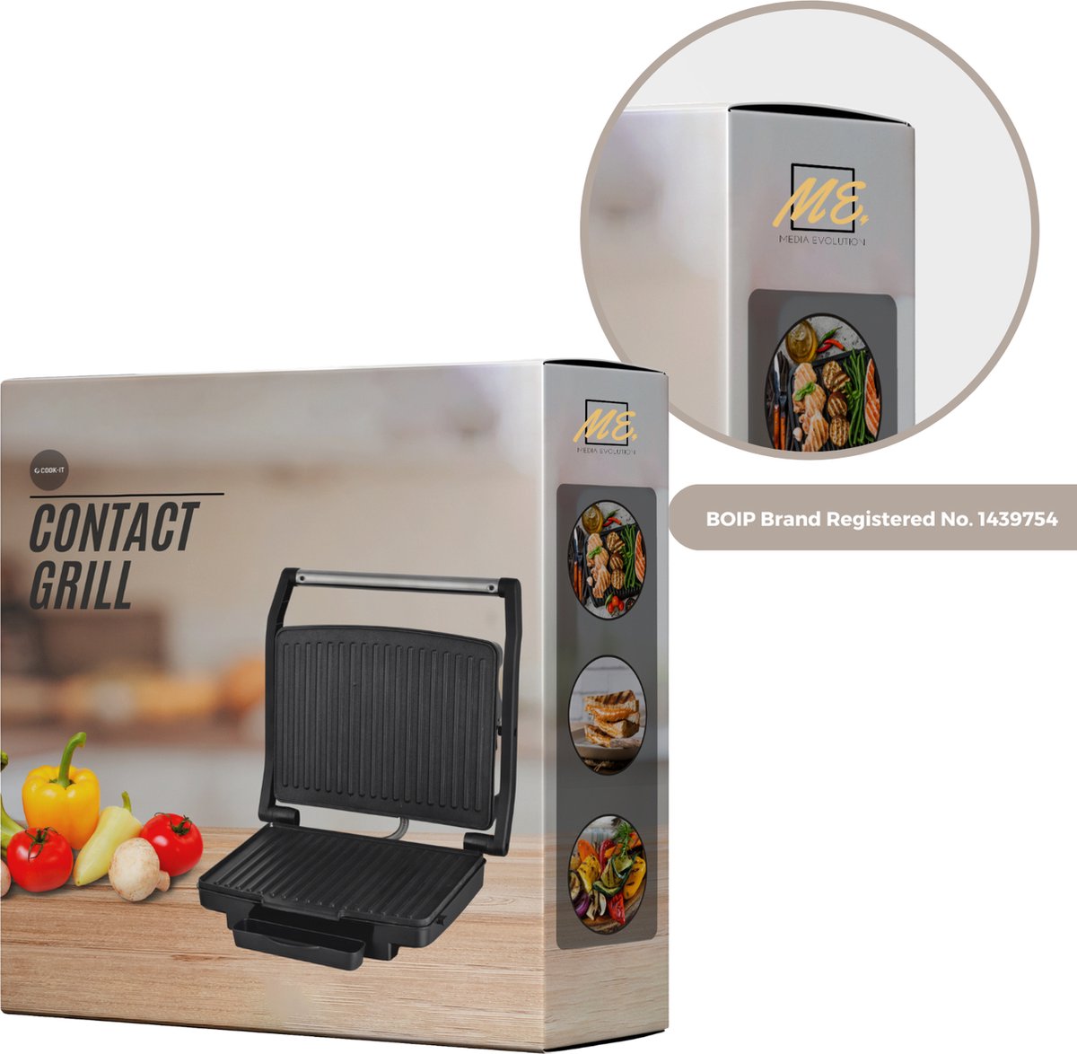 COOK-IT Tosti Apparaat XL - 1800W