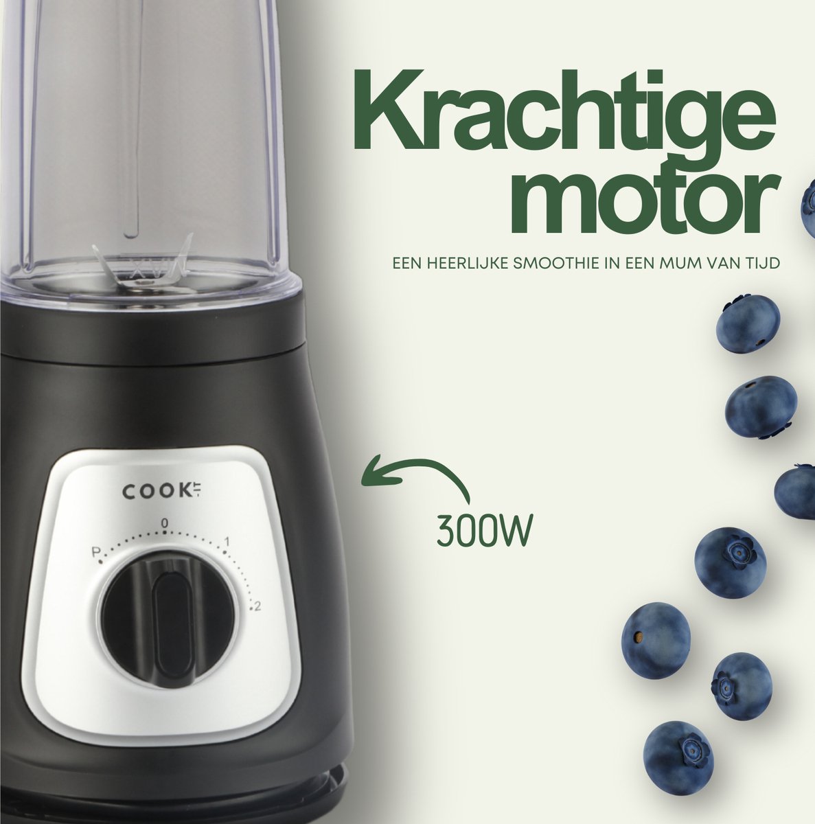 Smoothie Maker Pro - Blender To Go - Twee Drinkbekers - 3 Standen - Zwart
