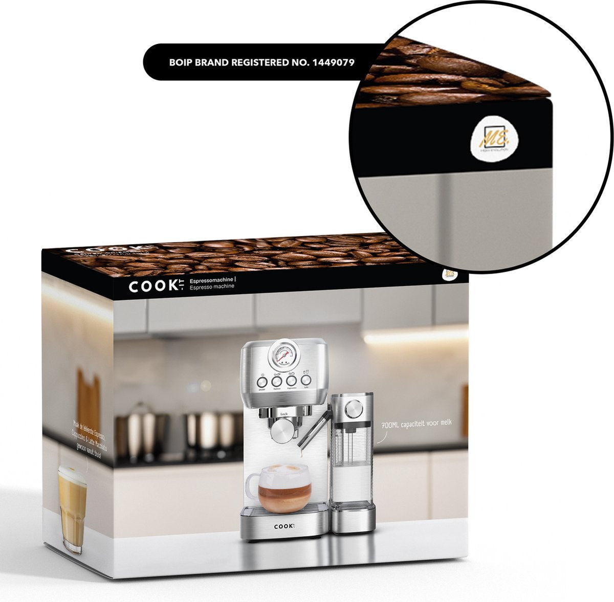 Espressomachine 20 Bar - Koffiemachine met Automatische Melkopschuimer - Pistonmachine Cappuccino & Latte - Italiaanse pomp - Vol RvS