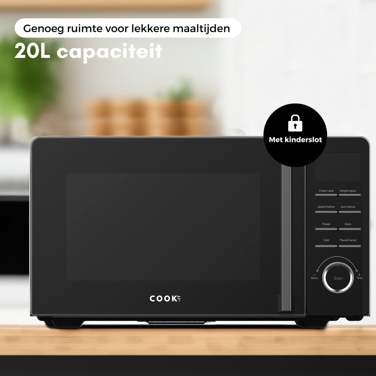 Vrijstaande Magnetron - 20L - 11 Sterktes - 8 Kookprogamma's - Nieuw Model - Microwave