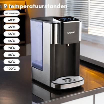 COOK-IT Heetwaterdispenser 4L – Digitaal Display & Instelbare Temperatuur