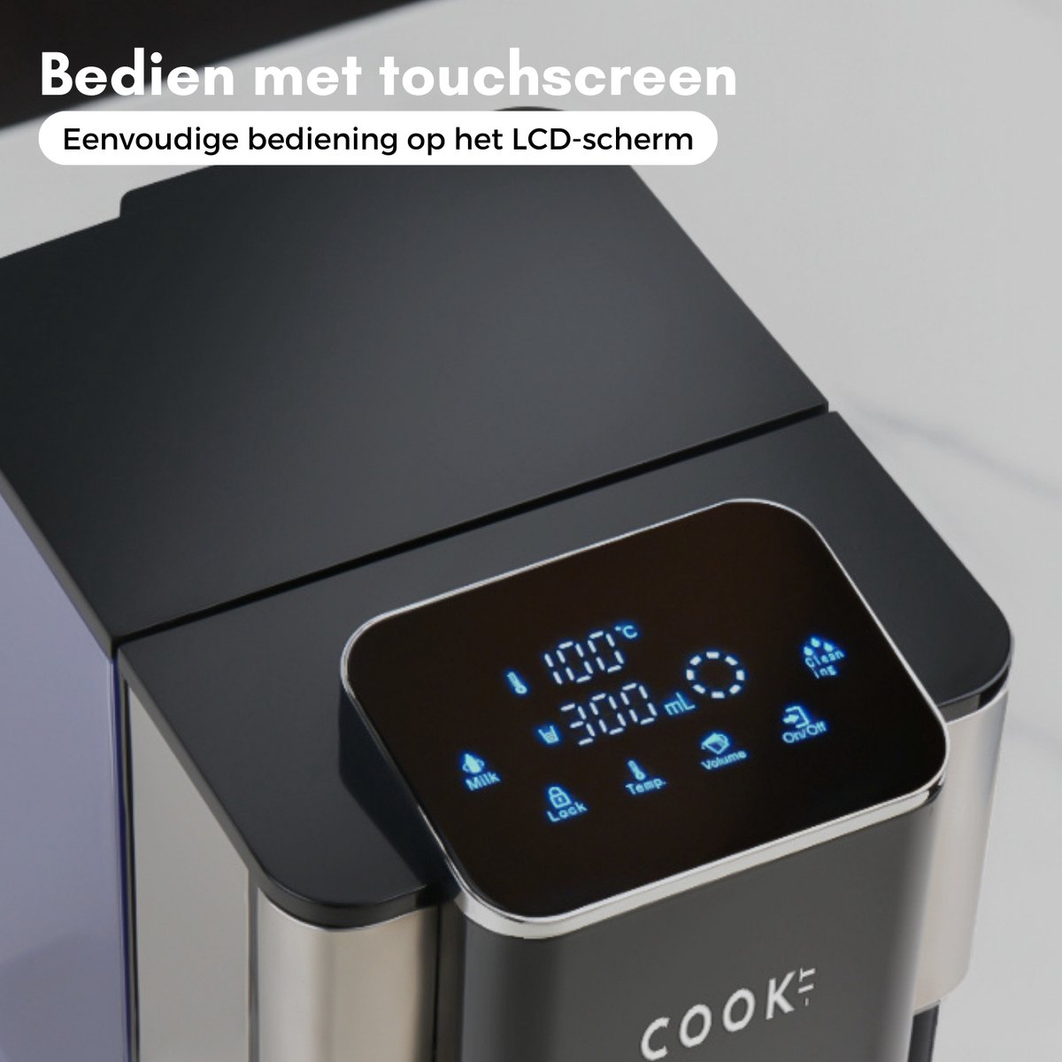 COOK-IT Heetwaterdispenser 4L – Digitaal Display & Instelbare Temperatuur