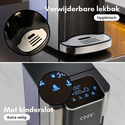 COOK-IT Heetwaterdispenser 4L – Digitaal Display & Instelbare Temperatuur