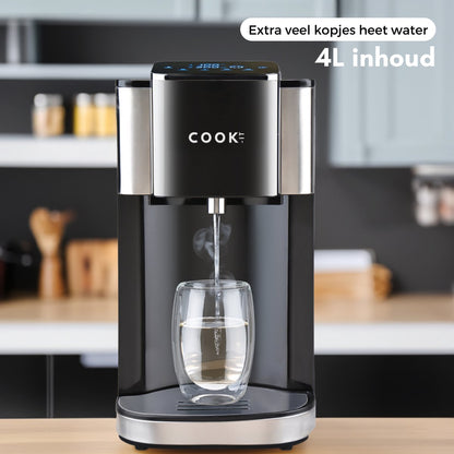 COOK-IT Heetwaterdispenser 4L – Digitaal Display & Instelbare Temperatuur