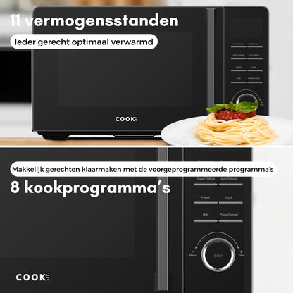Vrijstaande Magnetron - 20L - 11 Sterktes - 8 Kookprogamma's - Nieuw Model - Microwave