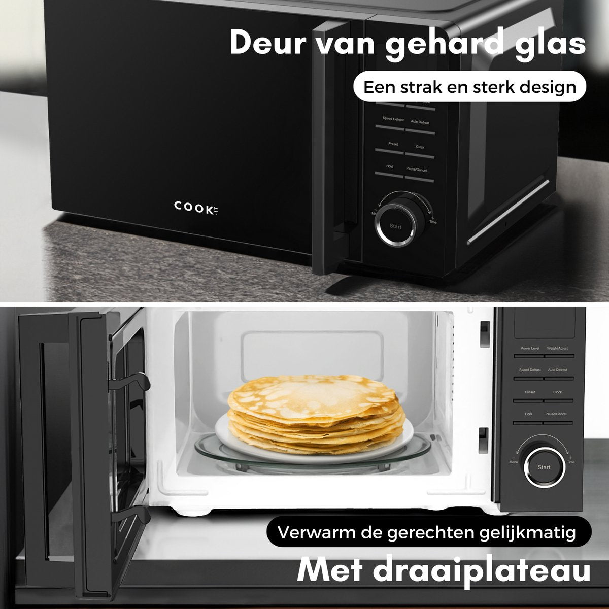 Vrijstaande Magnetron - 20L - 11 Sterktes - 8 Kookprogamma's - Nieuw Model - Microwave