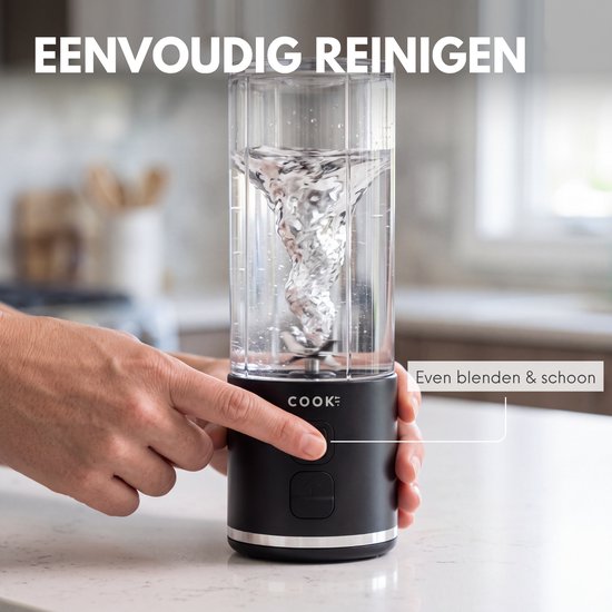 COOK-IT blender eenvoudig reinigen met water