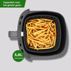 COOK-IT Airfryer - 8L XXL - Heteluchtfriteuse met Uitneembare Frietmand - Zwart/RvS