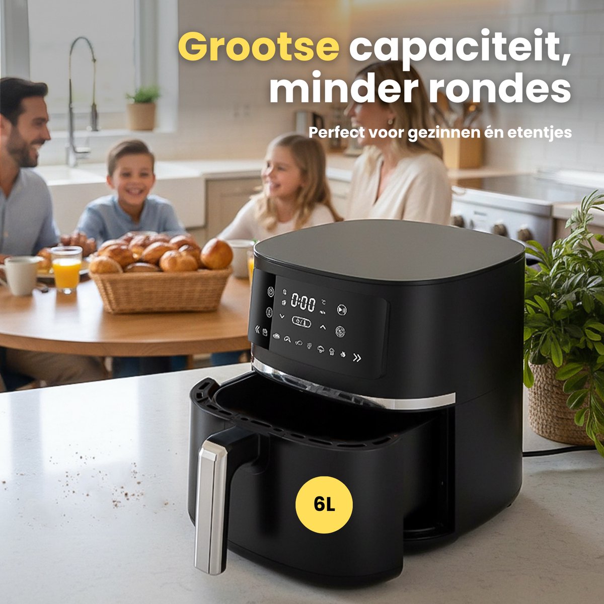 COOK-IT Airfryer 6L XL