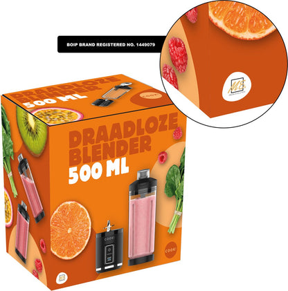 COOK-IT Draadloze Blender 500 ml
