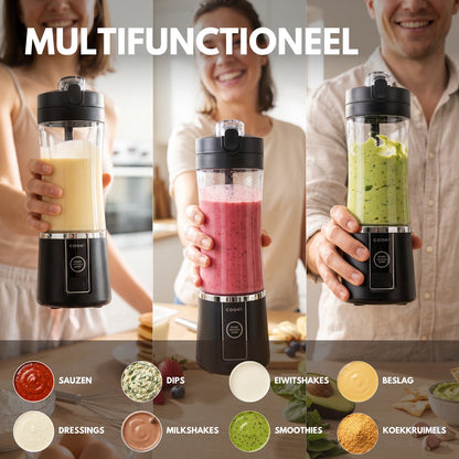 COOK-IT Draadloze Smoothie Blender 380 ml