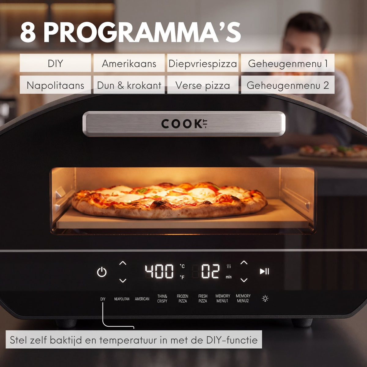 COOK-IT Elektrische Pizza Oven