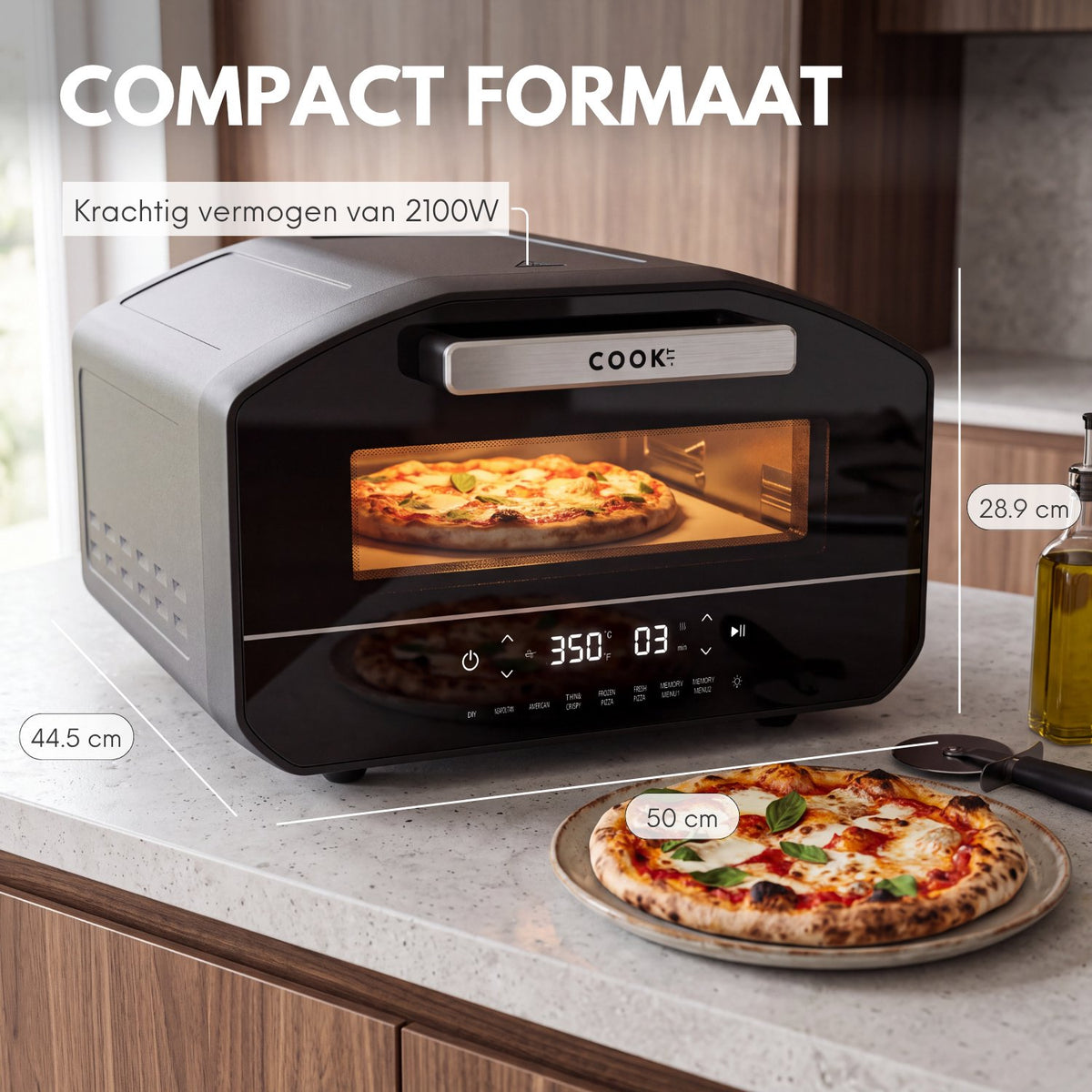 COOK-IT Elektrische Pizza Oven