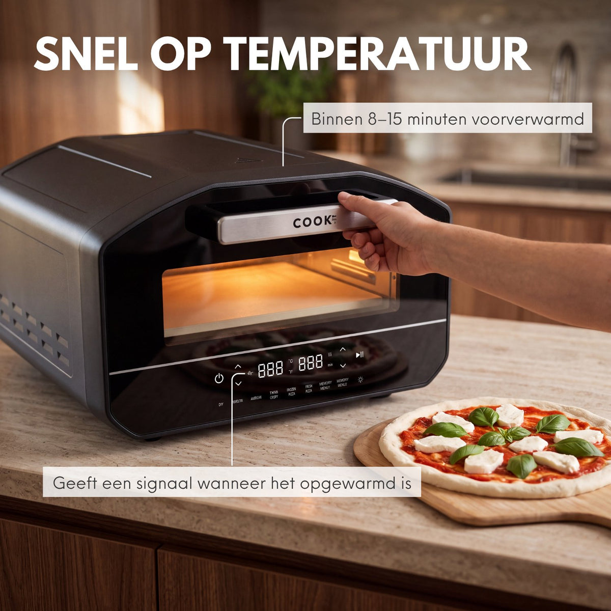 COOK-IT Elektrische Pizza Oven