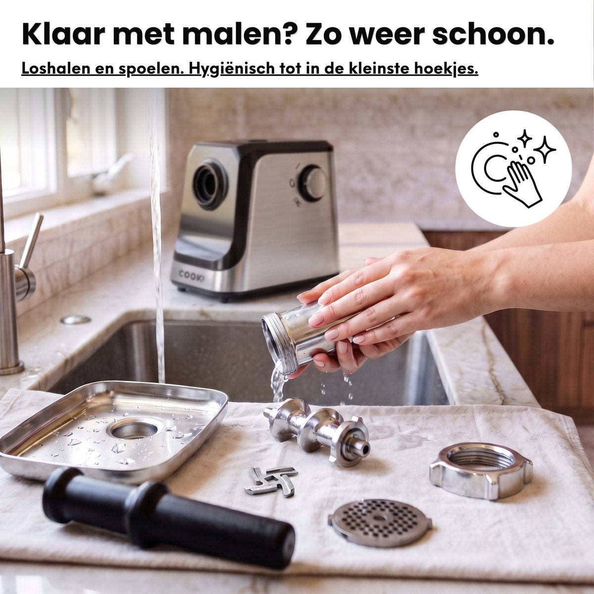 COOK-IT Elektrische Vleesmolen PRO