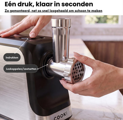 COOK-IT Elektrische Vleesmolen PRO