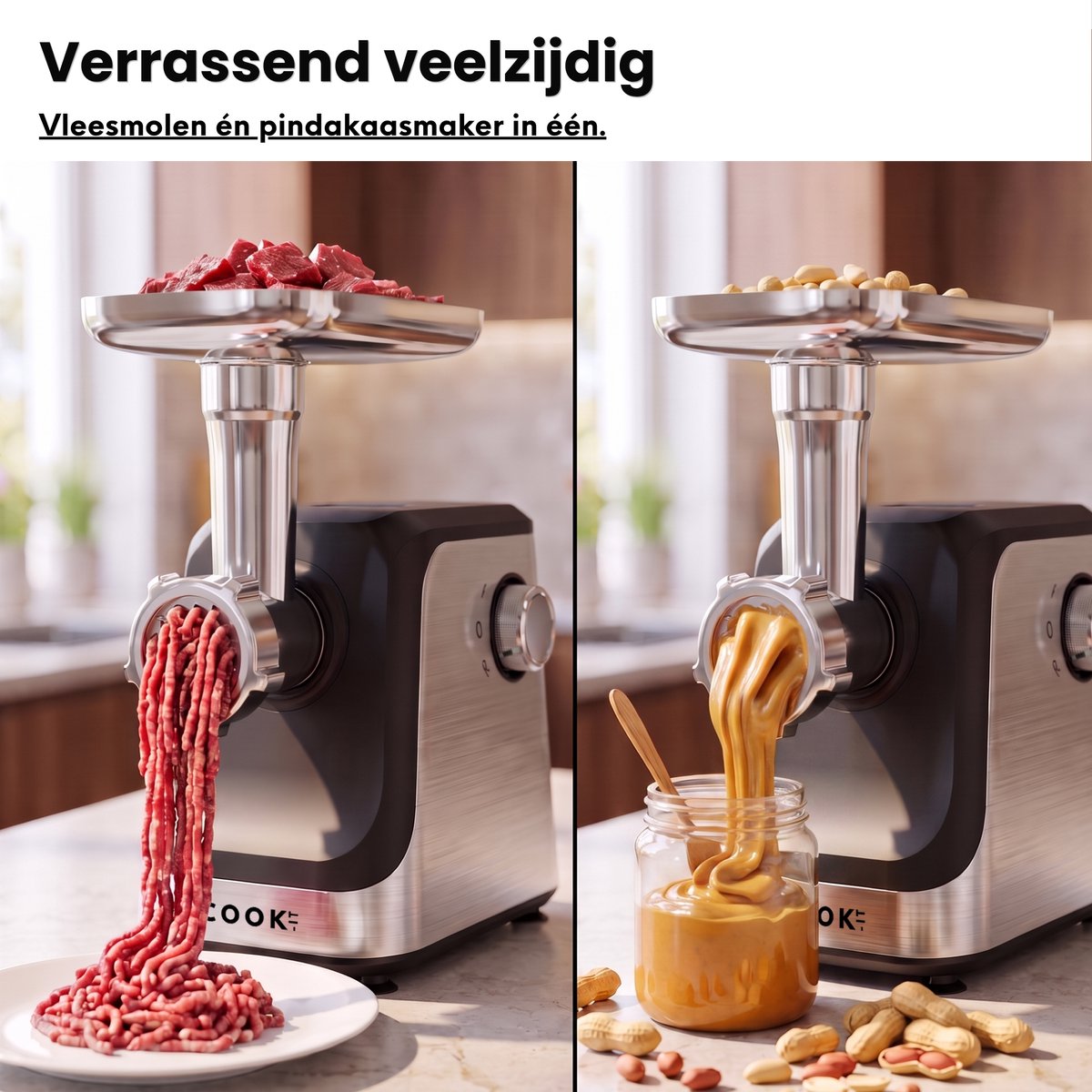 COOK-IT Elektrische Vleesmolen PRO