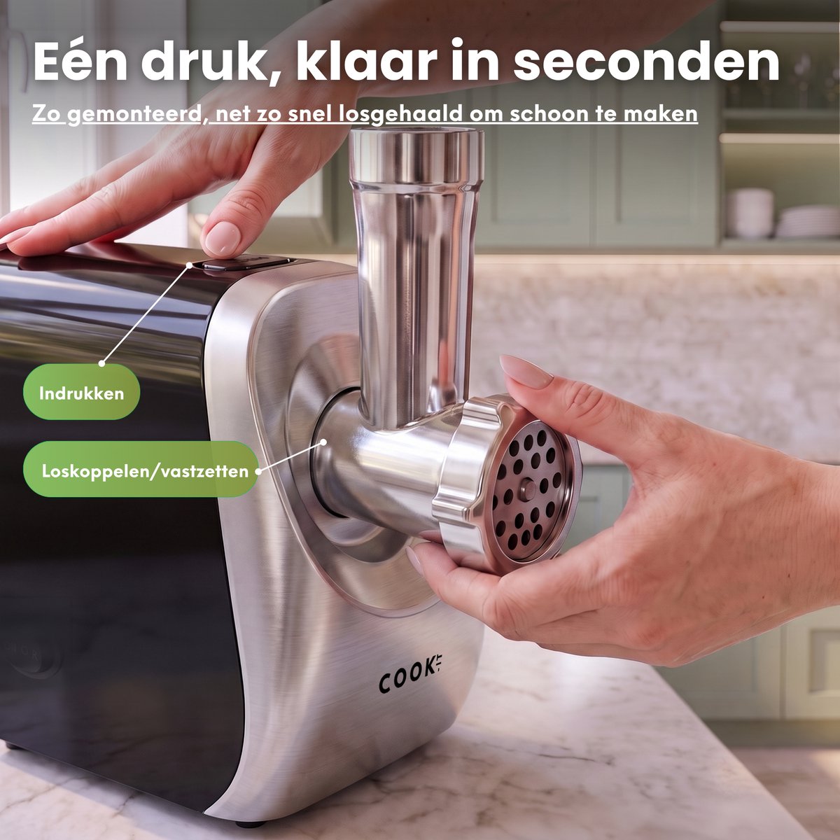 COOK-IT Elektrische Vleesmolen