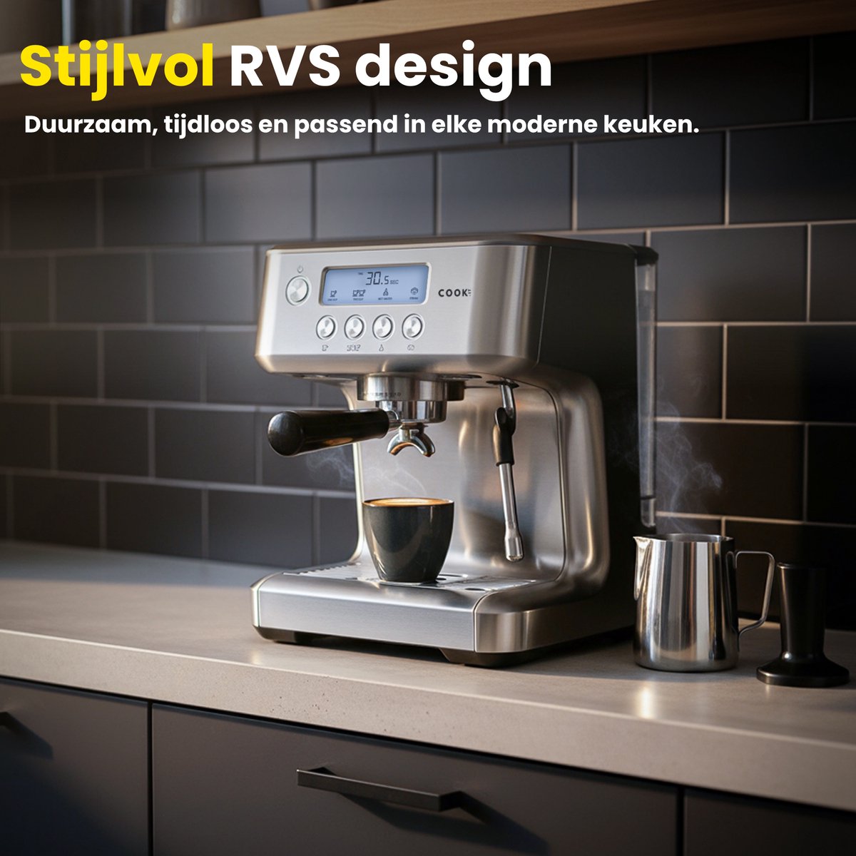 COOK-IT Espressomachine Pro 20 Bar