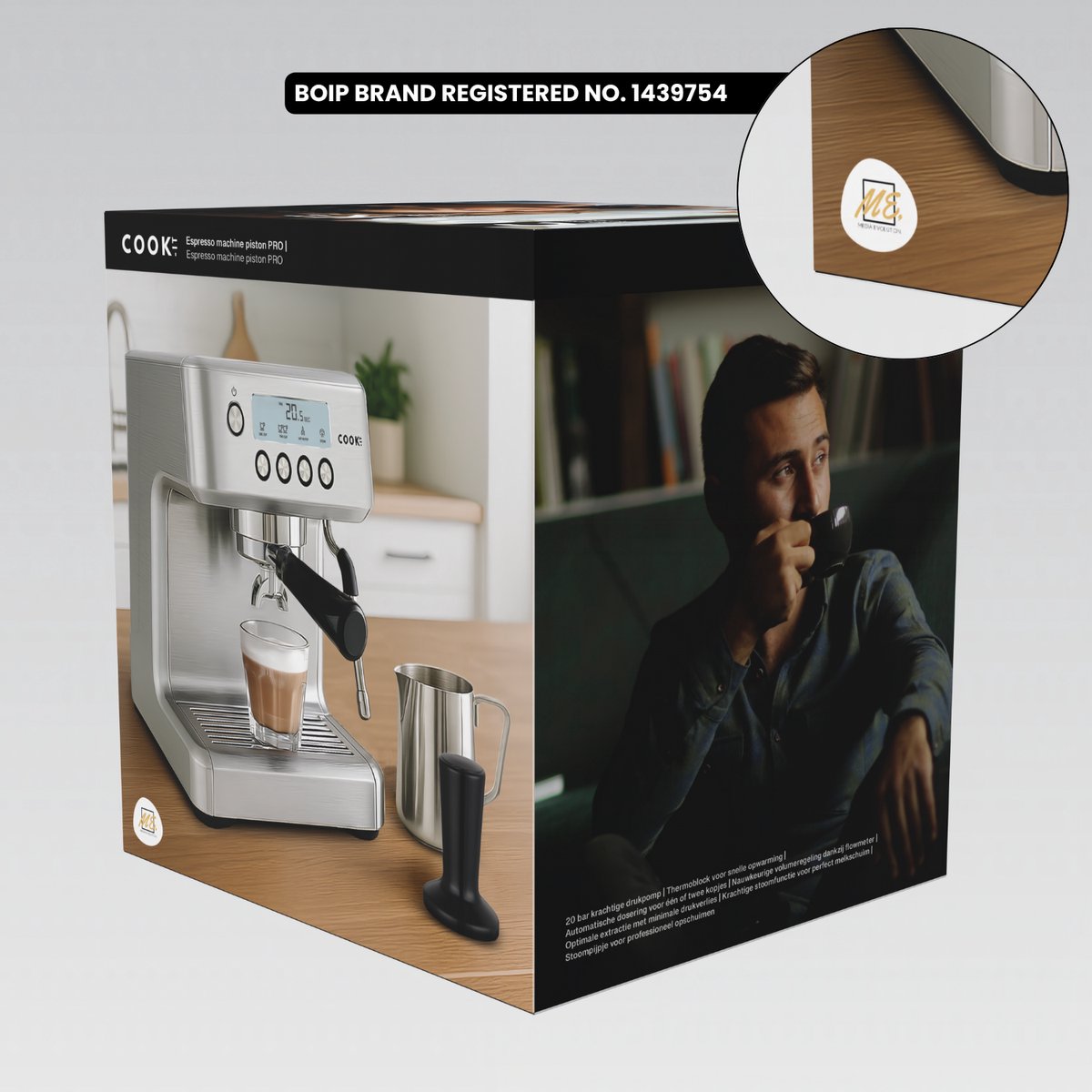 COOK-IT Espressomachine Pro 20 Bar