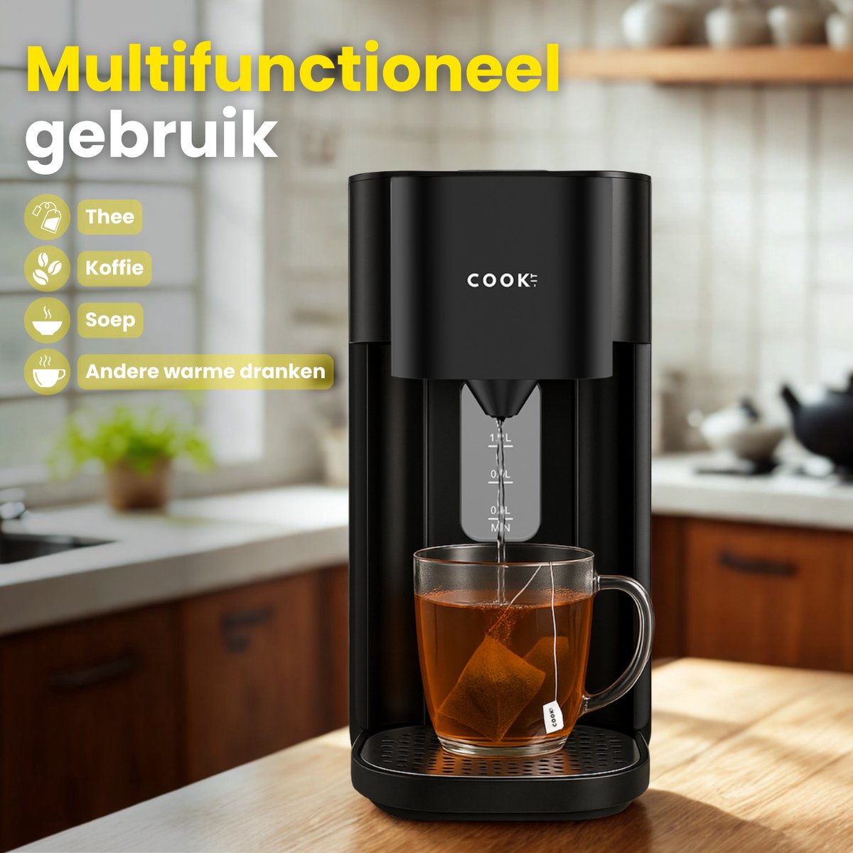 COOK-IT Heetwaterdispenser 1.5L