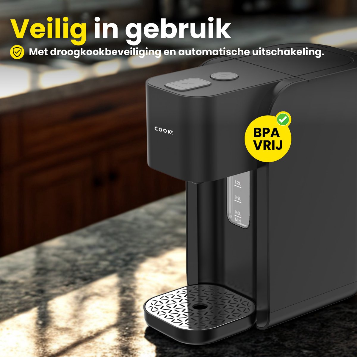 COOK-IT Heetwaterdispenser 1.5L