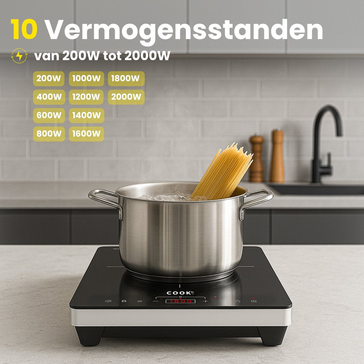 COOK-IT Inductie kookplaat 1 pit