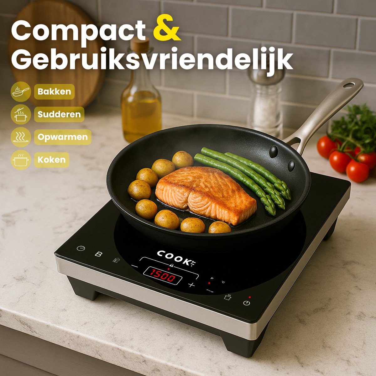 COOK-IT Inductie kookplaat 1 pit