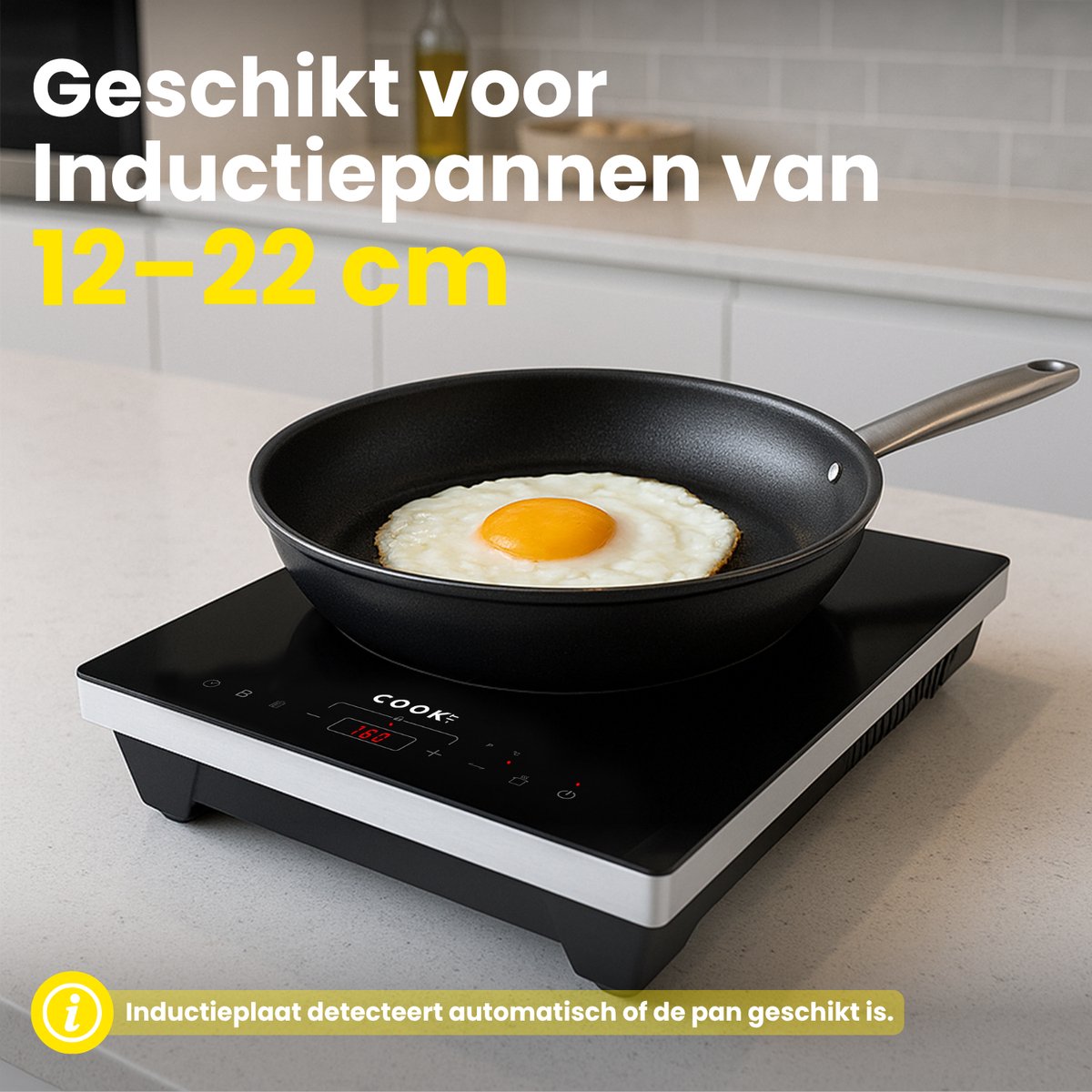COOK-IT Inductie kookplaat 1 pit