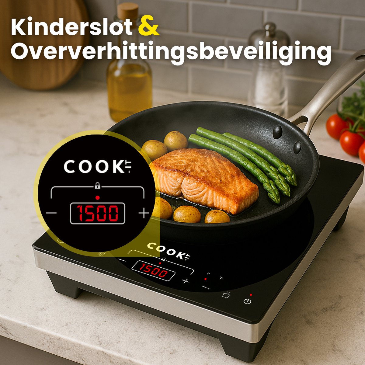 COOK-IT Inductie kookplaat 1 pit