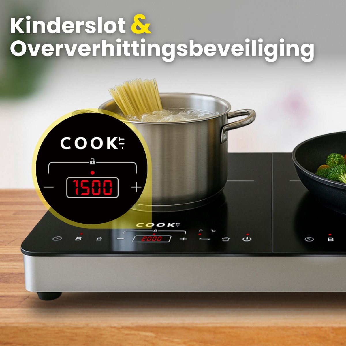 COOK-IT Inductie kookplaat 2 pits