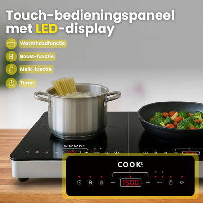 COOK-IT Inductie kookplaat 2 pits