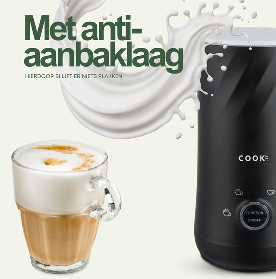 COOK-IT Elektrische Melkopschuimer 4 in 1