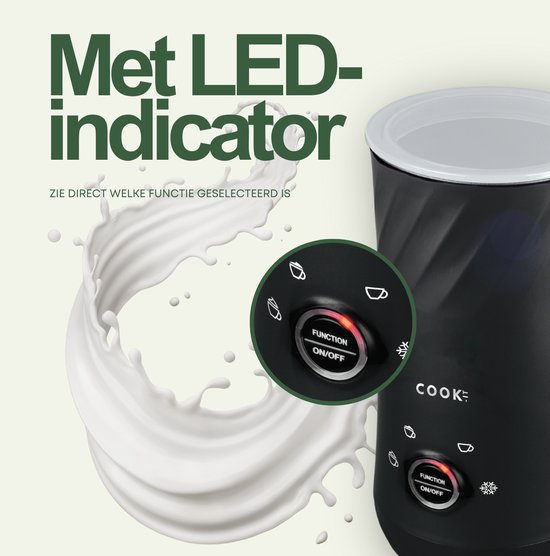 COOK-IT Elektrische Melkopschuimer 4 in 1