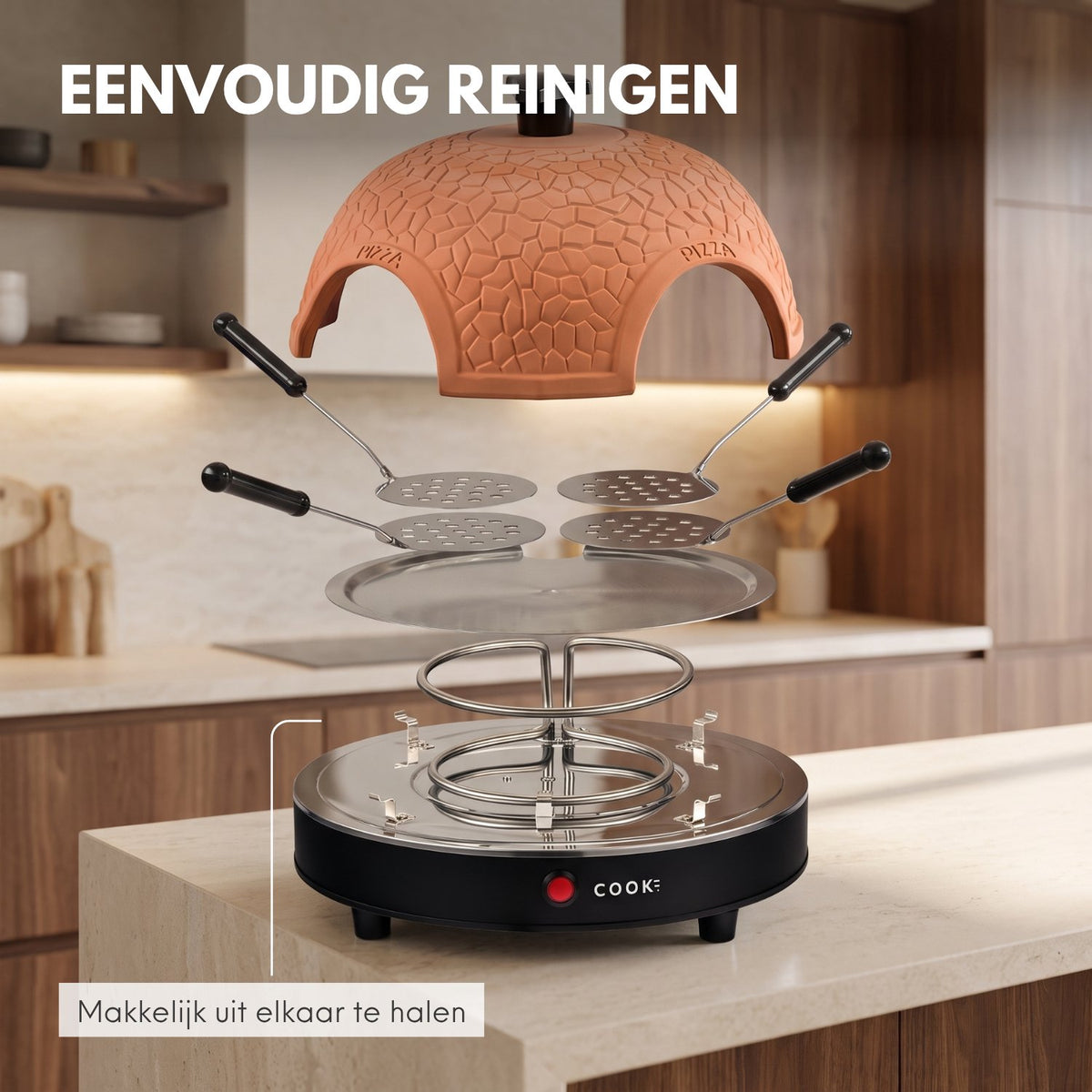 COOK-IT Pizza Oven 4 personen
