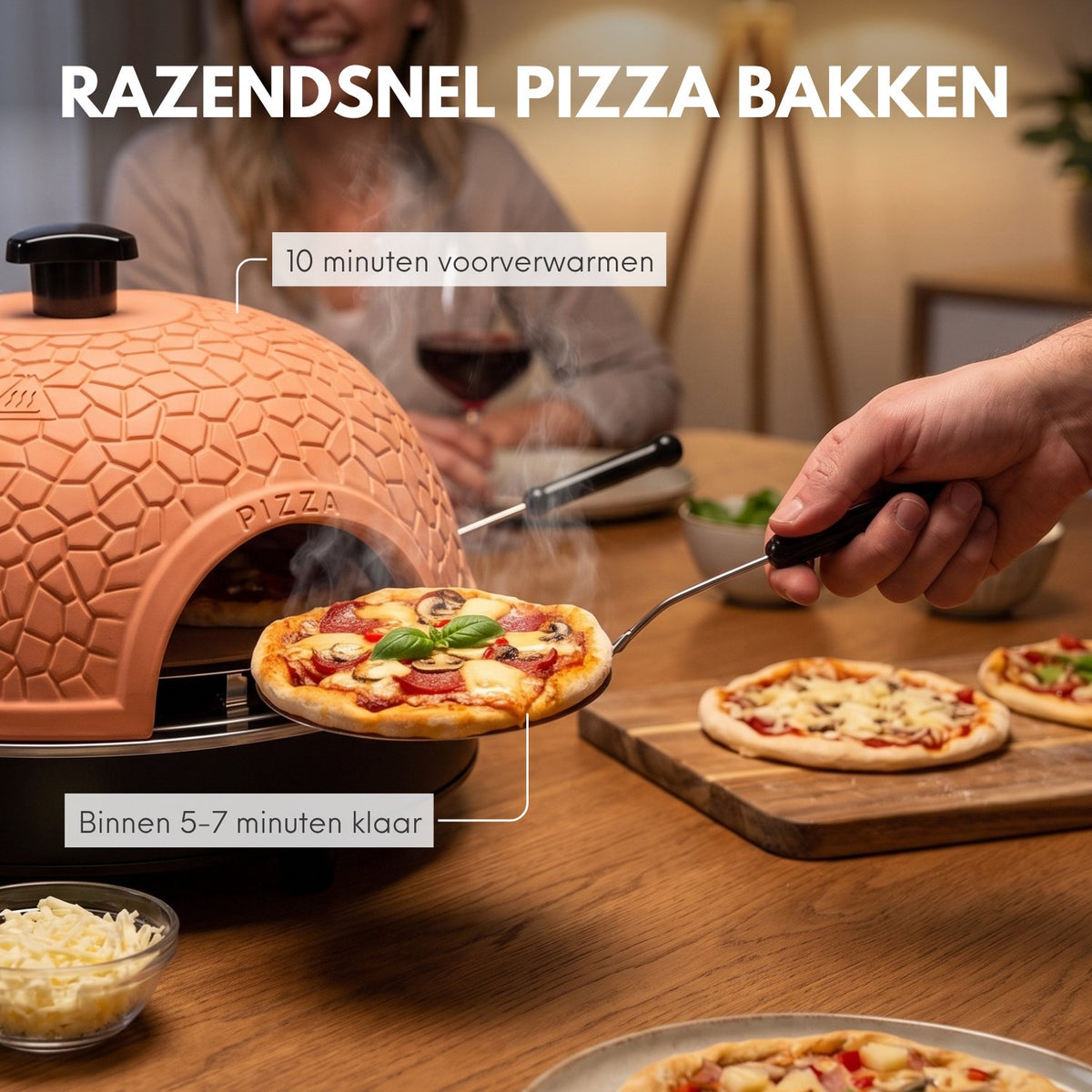 COOK-IT Pizza Oven 4 personen