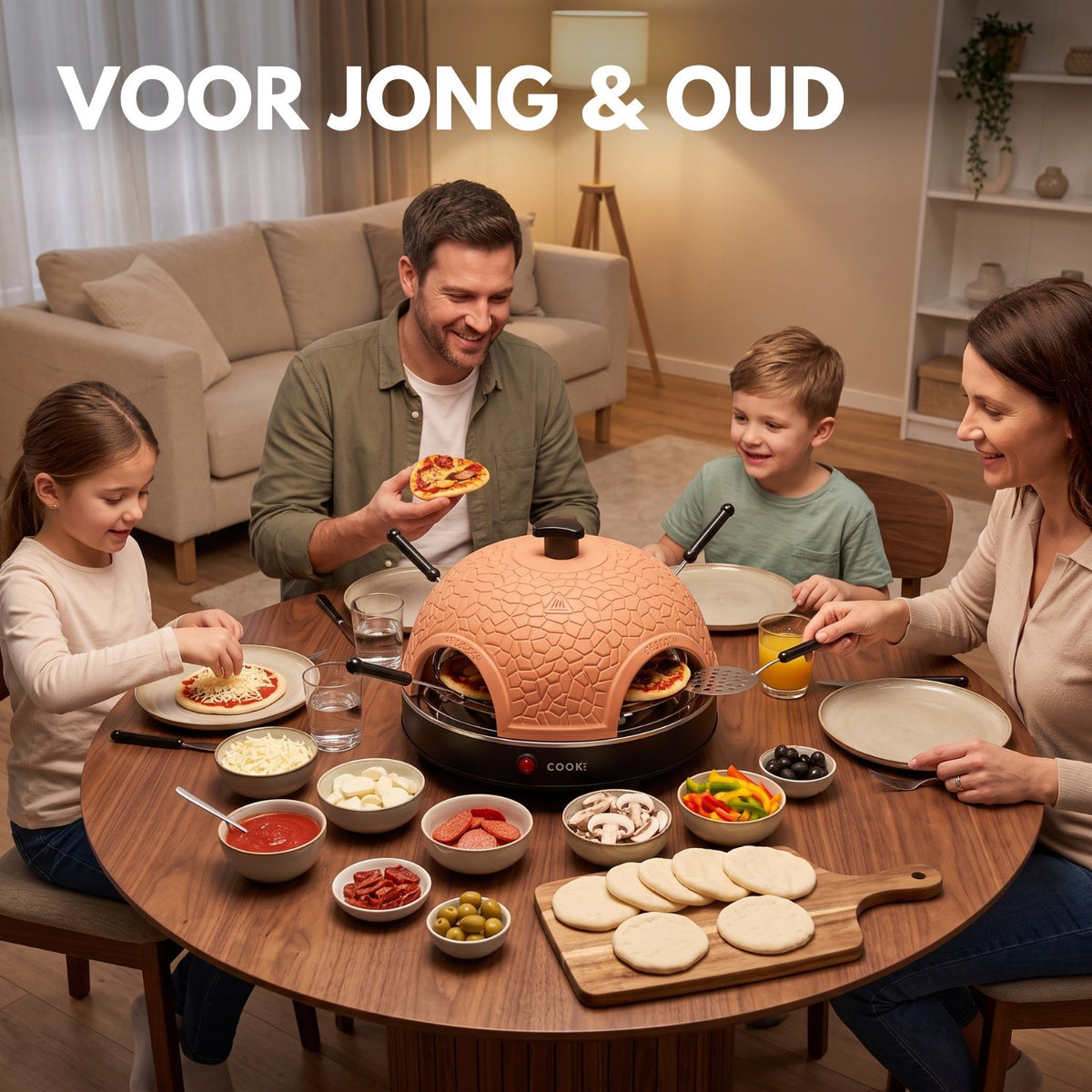 COOK-IT Pizza Oven 4 personen