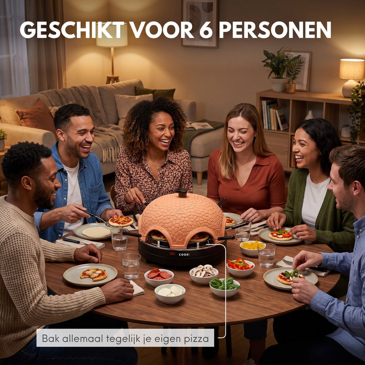COOK-IT Pizza Oven 6 personen