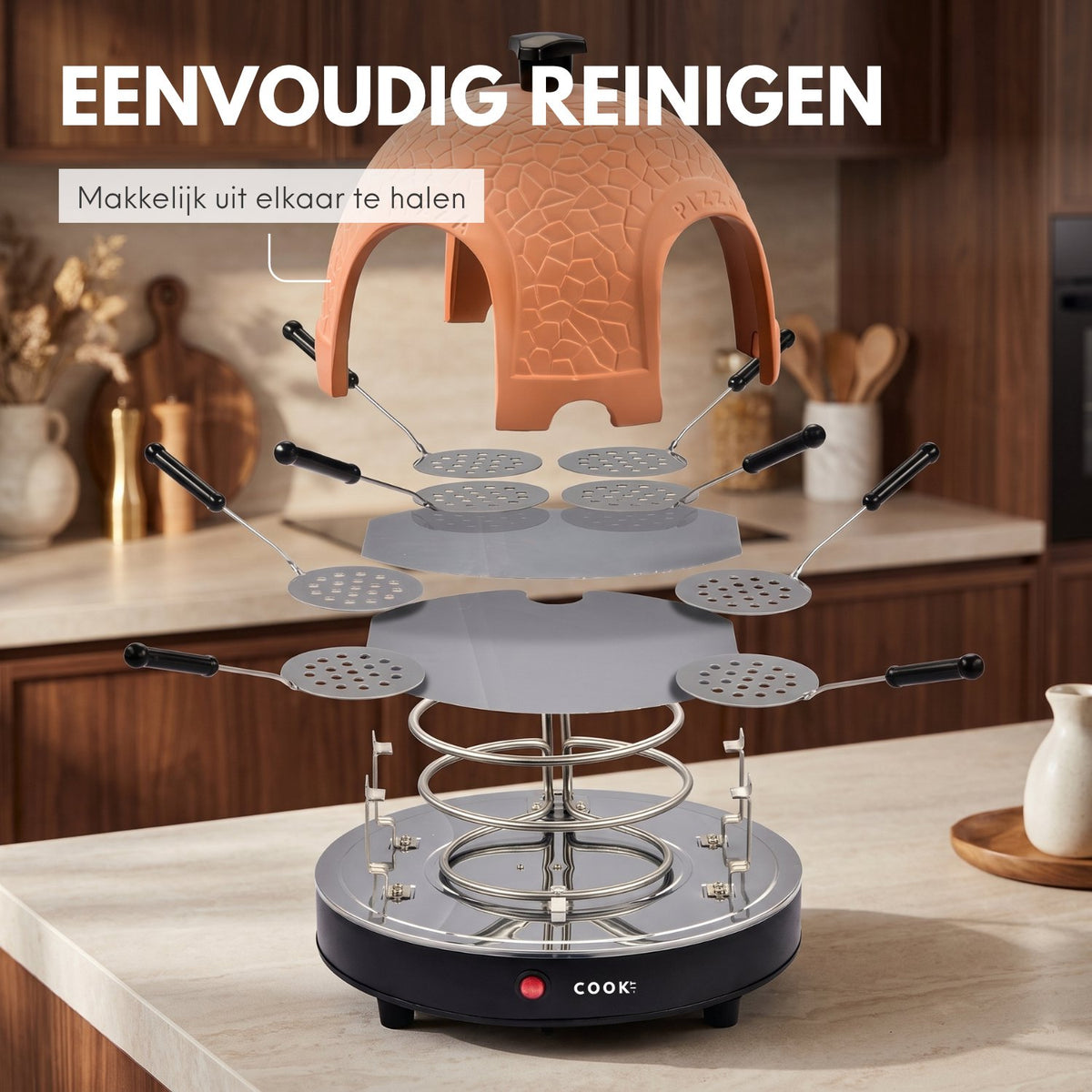 COOK-IT Pizza Oven 8 personen