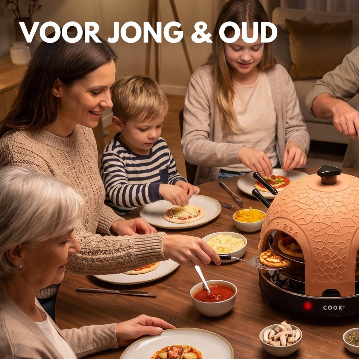 COOK-IT Pizza Oven 8 personen