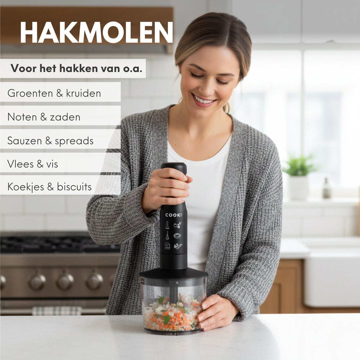 COOK-IT 3-in-1 Staafmixer